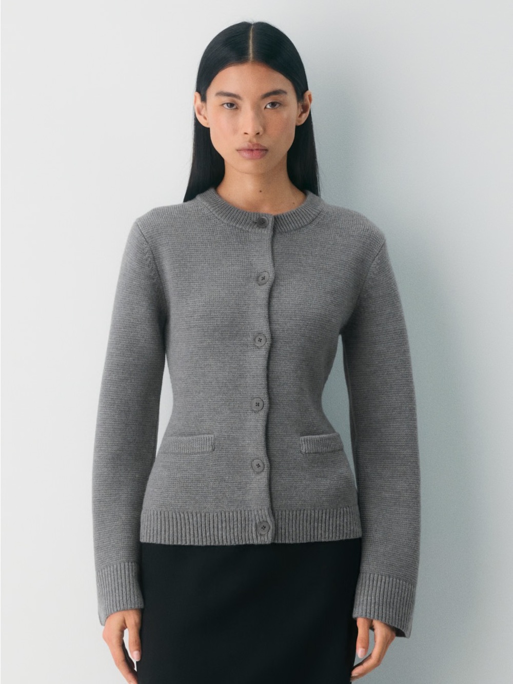 NWT - Aritzia Babaton Meraki Merino Wool Cardigan - Avorio - Small *Small Hole* - Picture 4 of 9